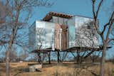 The Escobedo Group used their panelized Dario system to assemble a contemporary tree house overlooking Lake Austin in just five days.