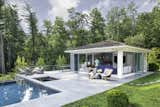 Outdoor, Infinity Pools, Tubs, Shower, and Back Yard  Photo 3 of 8 in Knoll Pool House by NanaWall