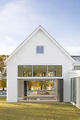 Pool House with NanaWall Folding Glass Doors