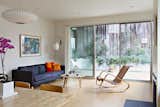 A large moving wall of glass lets in fresh Santa Monica breezes.