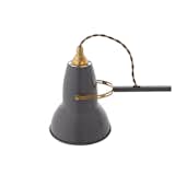 Original 1227 Brass Wall Light in elephant grey designed by George Carwardine