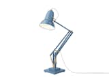 Original 1227 Brass Giant Floor Lamp in dusty blue designed by George Carwardine