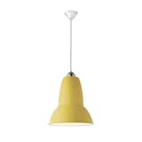 Original 1227 Brass Giant Pendant in citrus yellow designed by George Carwardine