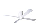 Lapa Fan in Gloss White finish with White blades and optional Hugger Adapter