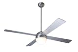 Ball Fan in Brushed Aluminum finish with Aluminum blades and optional Light Kit  Photo 1 of 5 in Ball Ceiling Fan Collection by The Modern Fan Company