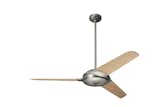 Flow Fan in Matte Nickel finish with Bamboo blades