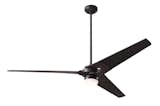Torsion Fan - Dark Bronze - Black Blades - LED light kit