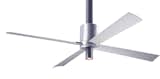 Pensi Fan in Aluminum/Anthracite Finish with LED Light by Jorge Pensi for The Modern Fan Co.