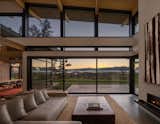 Open great room frames views of the rolling hills at dawn