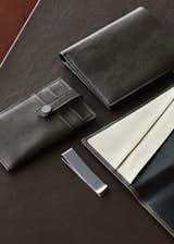 Small leather accessories in Gunmetal 