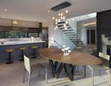 Dining Room & Kitchen with Custom Walnut and Steel Table