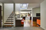 Open-riser Stair and Desk / Media Room