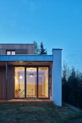 Exterior, Stucco Siding Material, Metal Roof Material, Concrete Siding Material, House Building Type, Wood Siding Material, Green Roof Material, Metal Siding Material, Flat RoofLine, and Glass Siding Material  Photo 10 of 30 in New House in the Old Garden by BoysPlayNice Photography & Concept