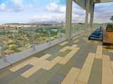 The color palette of these Large Scale CalArc Pavers by Stepstone complements the 360 degree view of the city.
#stepstone #concrete #pavers 