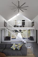 #TurnbullGriffinHaesloop #interior #livingroom #mezzanine #fan #stair 