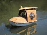 Artist Jay Nelson's surf boat camper