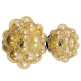 Helena Tynell bubble glass wall sconces c.1960s, photo Vintagerie