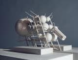 Coop Himmelb(l)au, maquette Bois, plastique, plexiglas, métal, peinture, mousse synthétique, polystyrène, Villa Rosa, 1967.  Via Marion Moissinac.