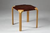Fan leg stool designed by Alvar Aalto for Finmar, Finland. 1950’s.  Photo Modernity.