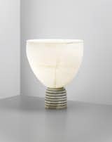 Carlo Scarpa,
Rare 'Lattimo Aurato' table lamp, 1931-1935.  Photo: Phillips.