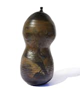 Double-Gourd Vase by Toshiko Takaezu, United States, 1970s.  Photo: Sam Kaufman Gallery, via 1st Dibs.