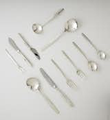 RAYMOND LOEWY
"Discovery" flatware service for 12, ca. 1957.  Photo: Phillips.  Search “prisme flatware” from flatware