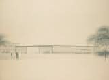 Unexecuted design for the Library and Administration Building, Illinois Institute of Technology, Chicago, Illinois, United States, 1944 
Architect: Ludwig Mies van der Rohe (1886-1969)
Artist: Ludwig Mies van der Rohe (1886-1969)
Credit: RIBA Library Drawings and Archives Collections