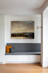 Living Room, Light Hardwood Floor, Bench, and Wall Lighting  Photos from Highline Residence