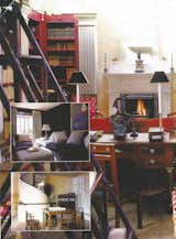 His collection of Churchill memorabilia including cigars, portraits and Churchill's own paintings which dominates the room.