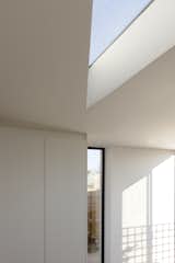 Recalling the Skyspaces of the artist James Turrell, but in a triangular geometry, the roof-lights refocus attention on framed views of the sky.