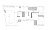 Different spaces present varying intensities of new and old building elements of steel, glass, brick, concrete, timber, and paint finishes.