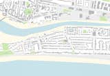The site plan shows the seaside environment from which the Bungaroosh walls of the original house were constructed. On the rear elevation one can see this mixture of lime, gravel, coarse sands and flints.