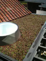 Just cut and trim the squares to your space and voila! Installed rooftop growing garden.