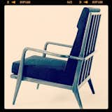 Hi-Rail Back Lounge Chair #midcentury #classic #smilow
