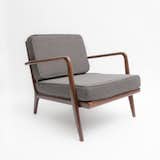 Rail Back Lounge Chair #midcentury #smilow #furniture #chair