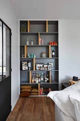 Easy as college days brick and board bookcases, but excellent modern solution for your old builder built-in bookcase space.