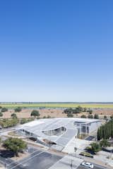 The Manetti Shrem Museum, viewed here from the northwest, sits on a main thoroughfare and acts as one of the main portals onto campus. Across the street is the Mondavi Center for the Performing Arts.  Photo 2 of 8 in A Game-Changing Museum Becomes a New Symbol of UC Davis