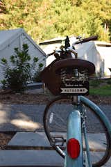A number of Linus bicycles circulate through AutoCamp, offering guests the chance to ride their way to downtown Guerneville.