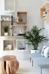 Muuto Stacked Shelving creates a flexible and playful display area.  Photos from Space to Work, Room to Play