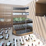 The Shanghai Library will also house the Shanghai Institute of Scientific and Technological Information.  Photo 6 of 8 in Schmidt Hammer Lassen Architects’ Winning Design For the Shanghai Library
