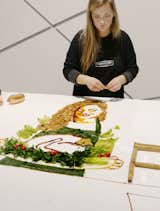 Artist Jessie Bearden's creations transformed this countertop into an evolving edible art display.&nbsp;