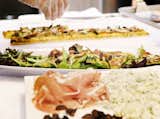 Flatbread topped with prosciutto, stilton cheese, figs, and arugula was part of the menu at Signature Kitchen Suite's impressive 4,000-square-foot exhibition booth.