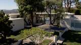 For the headquarters of the Institute of the Higher Mind—the organization that holds Kyle West in its grip—the crew filmed at the Fox Residence in Chatsworth, the stunning midcentury home where Frank Sinatra used to live. &nbsp;