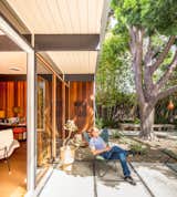 Outdoor, Small, Trees, Concrete, and Pavers  Outdoor Concrete Pavers Photos from A Stunningly Restored Midcentury by Case Study Architect Craig Ellwood Asks $800K in San Diego