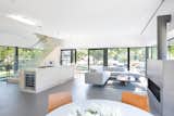 Living, Stools, Coffee Tables, Gas Burning, Ribbon, Sectional, Rug, Bar, Chair, Table, and Recessed  Living Recessed Bar Sectional Rug Coffee Tables Table Photos from Wrapped in Galvanized Steel, ‘Cube House’ in Vancouver Asks $12.8M