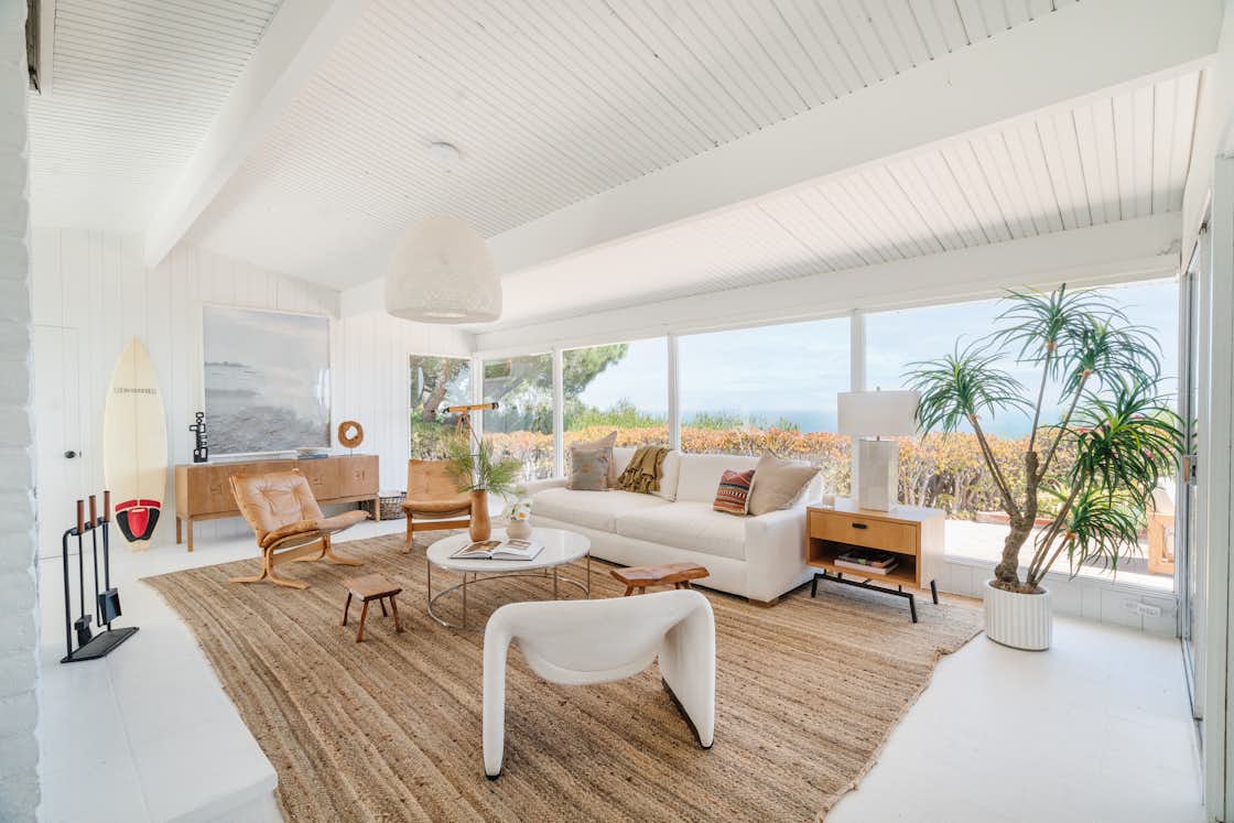 Photo 1 of 8 in Emma Stone Lists Her Bright Malibu Midcentury at 4.3M