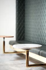BIT UNION AKERSGATA (OSLO): Sections are paired with adjustable tables, each distinct from the next—alternately fabricated from wood, marble and brass. 

Photo: Paul Paiewonsky
