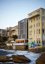 Spanning five levels, all of which vary in height, the house has balconies on each of the floors that project out to maximize the water views. The layout also allows the house to be separated into two different apartments if they have guests in town. #designmilk #bondibeach #tobiaspartners