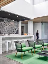 #designmilk #office #renovation #ghislaine #vinas  Photo by Garrett Rowland  Photo 3 of 3 in bistro/restaurant by fyszek from Colorful Office Renovation By Ghislaine Viñas