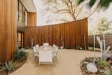 #modern #courtyard #wood #landscape #glass #sculpture #organic #table  #phoenix #arizona